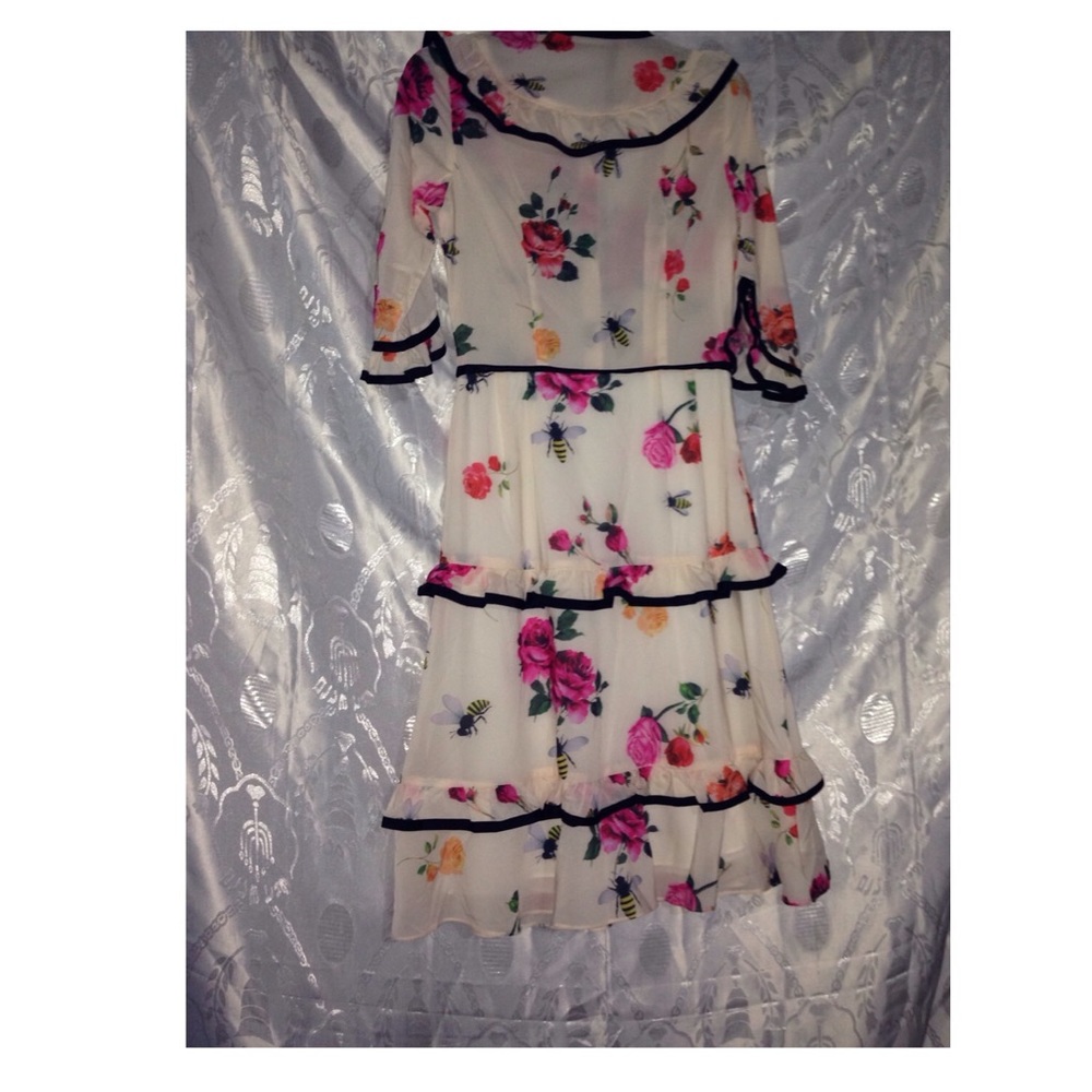 Flower Pattern Dress - image 2